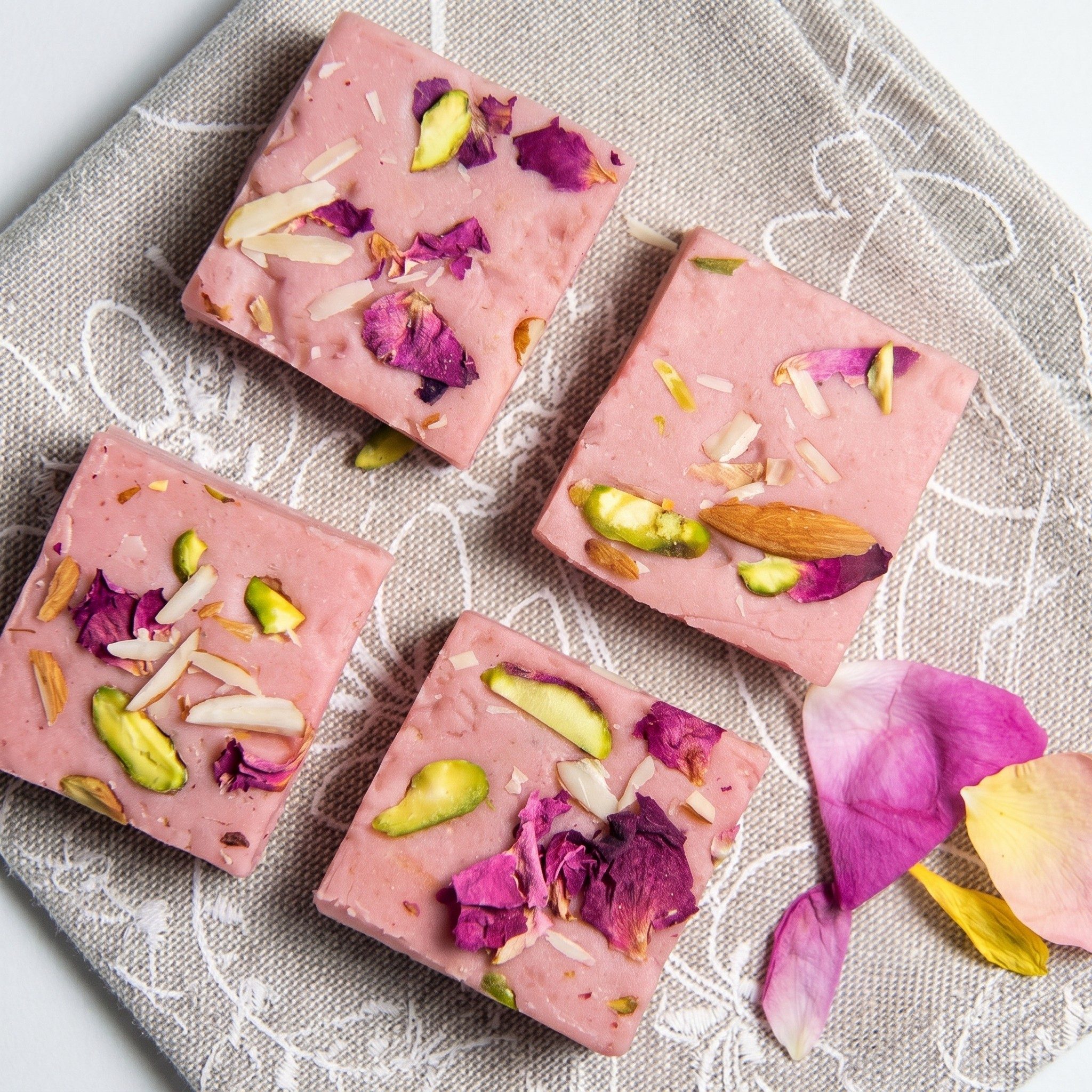 Rose Burfi.