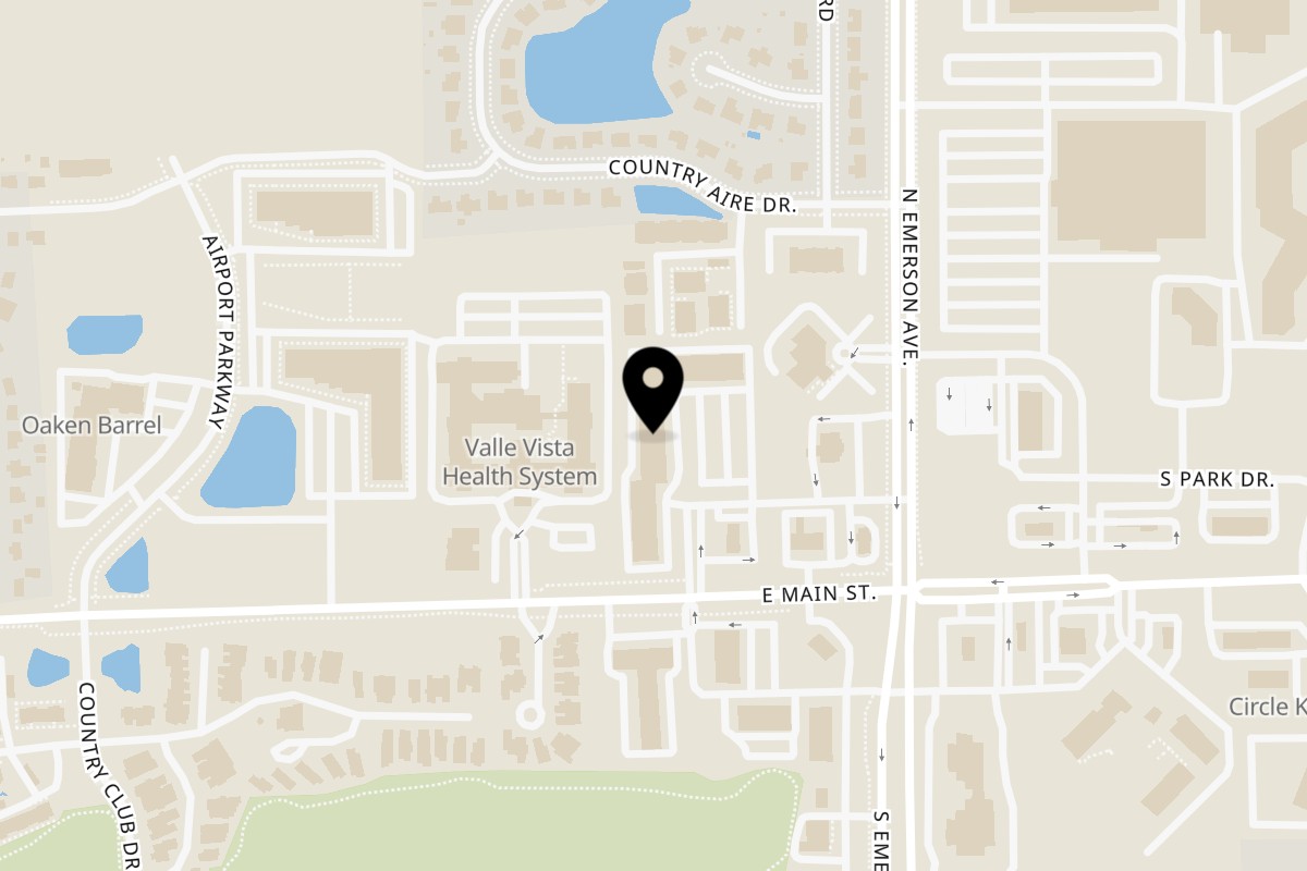 Map showing the location of Desi Bazar on 916 E Main St Suite #118 in Greenwood